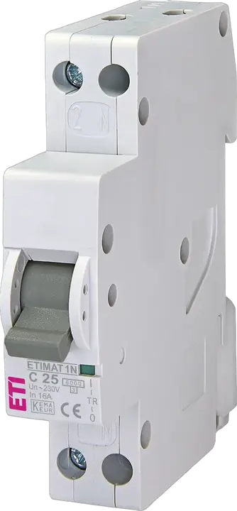 Attēls no ETIMAT 1N 1p+N C25 6kA