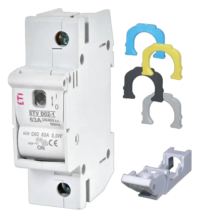 Attēls no STV D02 1p 63A/400V komplet