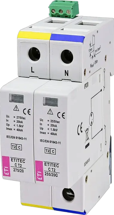 Attēls no ETITEC C T2 275/20 1+1 RC