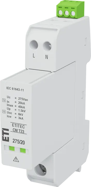 Attēls no ETITEC CM T23 275/20 2+0 RC