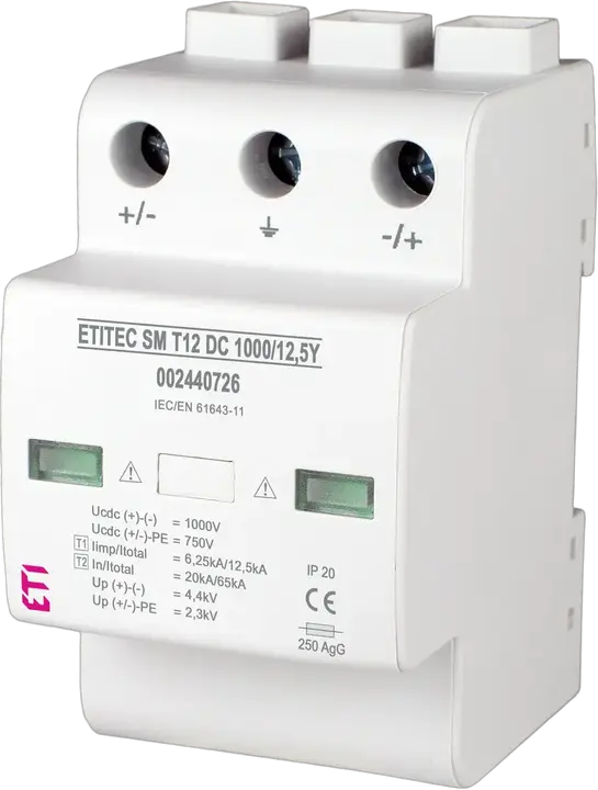 Attēls no ETITEC SM T12 DC 1000/12,5 Y R