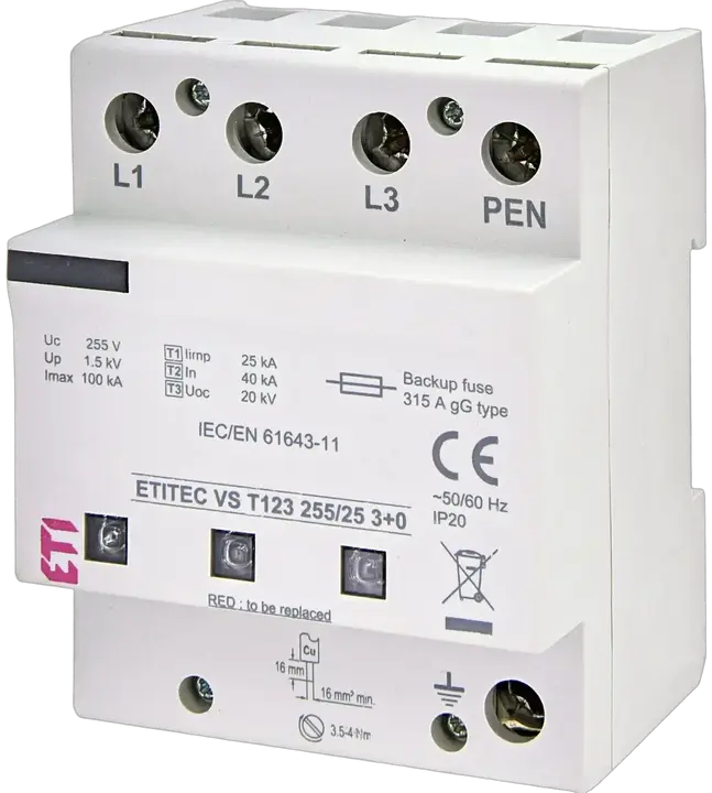 Attēls no ETITEC VS T123 255/25 3+0 RC