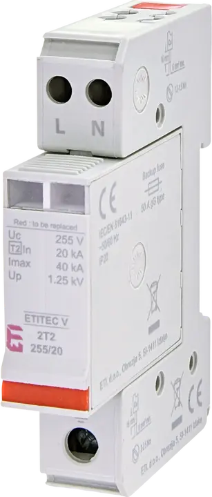 Attēls no *ETITEC V 2T2 255/20 1+1