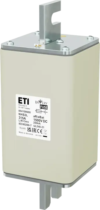 Attēls no NHS3L aR/aBat 315A/1500V DC AL