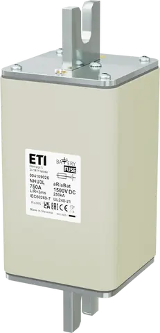 NHU3L aR/aBat 750A/1500V DC AL