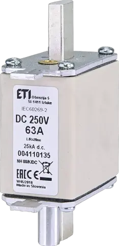 Attēls no NH00/K 63A/250V DC