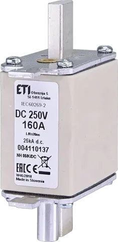 Attēls no NH00/K 100A/250V DC
