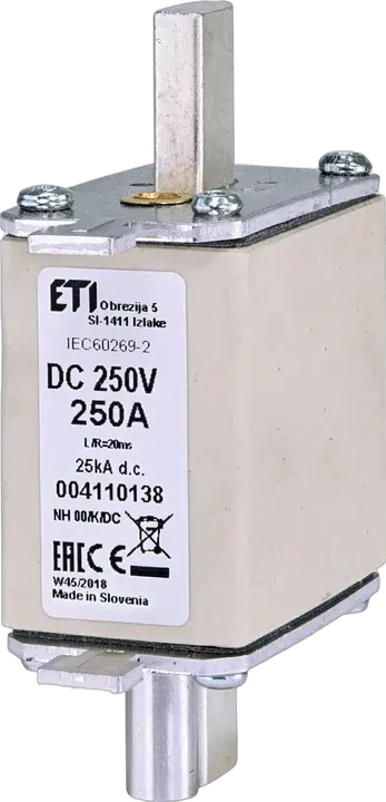 Attēls no NH00/K 250A/250V DC