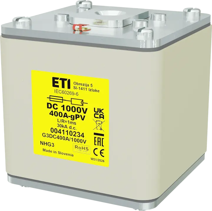 Attēls no NHG3 gPV 400A/1000V DC