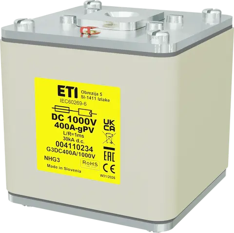 Attēls no NHG3 gPV 400A/1000V DC