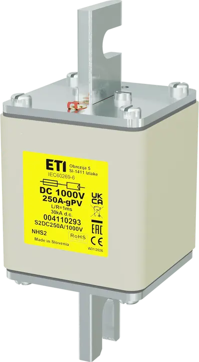 Attēls no NHS2 gPV 250A/1000V DC