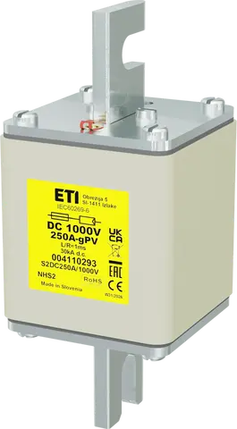 Attēls no NHS2 gPV 250A/1000V DC
