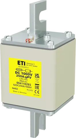 Attēls no NHS2 gPV 250A/1000V DC