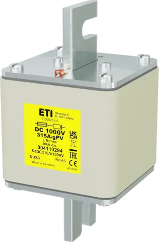 Attēls no NHS3 gPV 315A/1000V DC