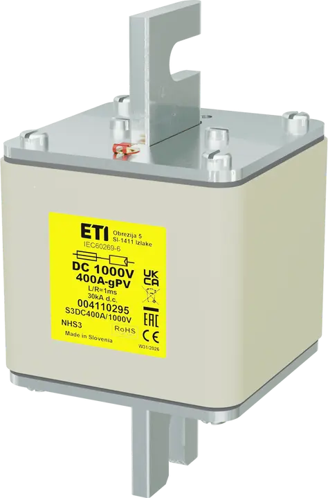 Attēls no NHS3 gPV 400A/1000V DC