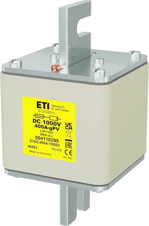 Attēls no NHS3 gPV 400A/1000V DC