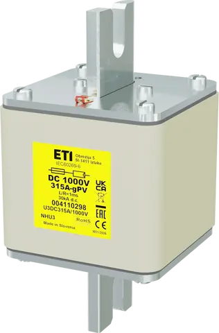 Attēls no NHU3 gPV 315A/1000V DC