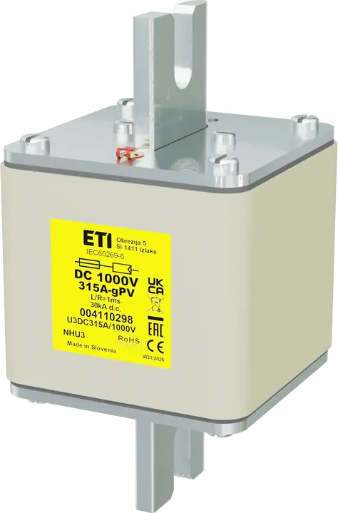 Attēls no NHU3 gPV 315A/1000V DC