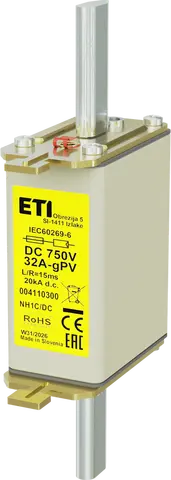 *NH1C gPV 32A/750V DC