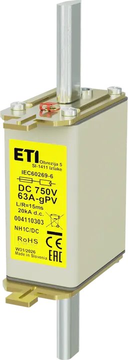 Attēls no *NH1C gPV 63A/750V DC