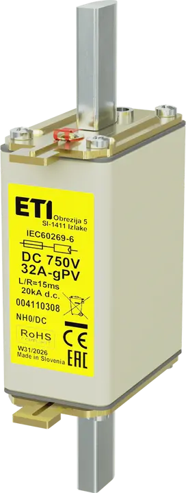 Attēls no *NH0 gPV 32A/750V DC