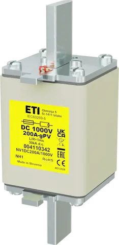 Attēls no NH1 gPV 200A/1000V DC