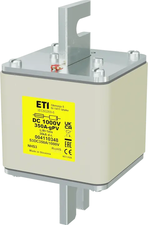 Attēls no NHS3 gPV 350A/1000V DC
