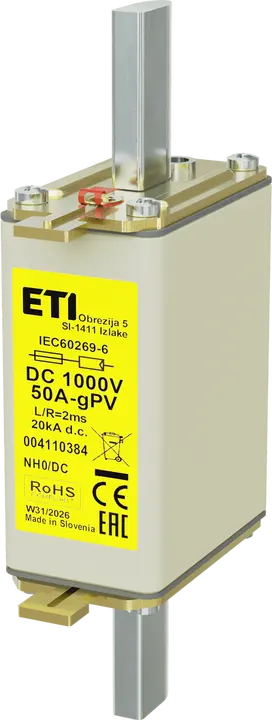 Attēls no NH0 gPV 50A/1000V DC