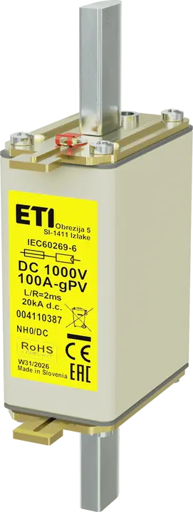 Attēls no NH0 gPV 100A/1000V DC
