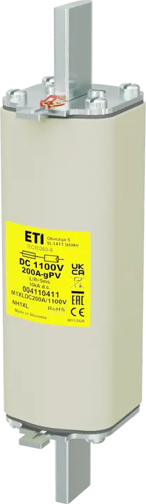 Attēls no NH1XL gPV 200A/1100V DC