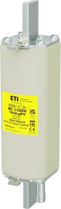 Attēls no NH1XL/K gPV 160A/1100V DC
