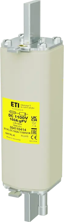 Attēls no NH1XL/K gPV 160A/1100V DC