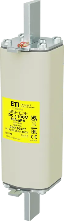Attēls no NH1XL gPV 80A/1100V DC