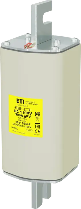 Attēls no NHS3L gPV 500A/1100V DC