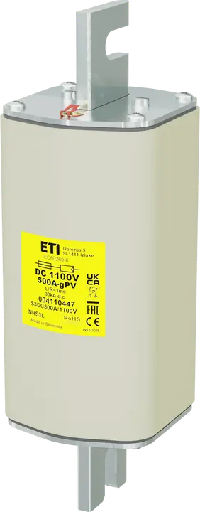 Attēls no NHS3L gPV 500A/1100V DC