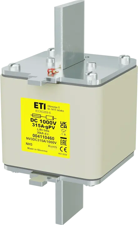 Attēls no NH3 gPV 315A/1000V DC