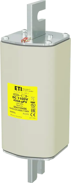 Attēls no NHS3L gPV 450A/1100V DC UL