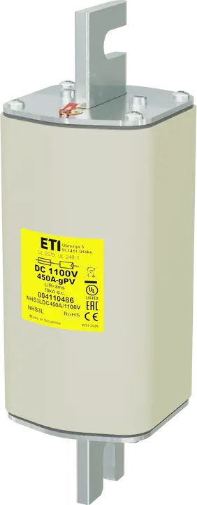 Attēls no NHS3L gPV 450A/1100V DC UL