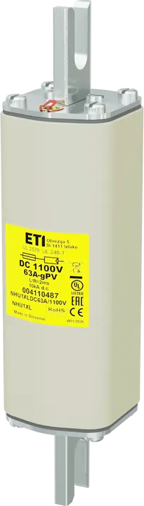 Attēls no NHU1XL gPV 63A/1100V DC UL