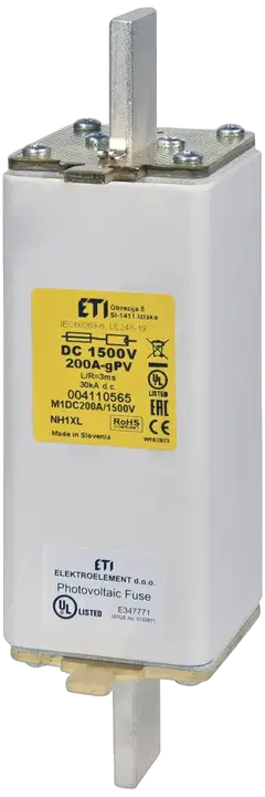 Attēls no NHU1XL gPV 160A/1500V DC UL