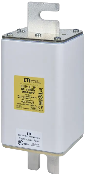 Attēls no NHS3L gPV 630A/1500V DC UL