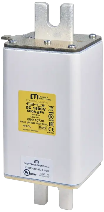 Attēls no NHS3L/MS gPV 350A/1500V DC UL