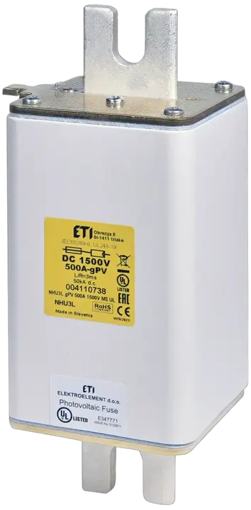 Attēls no NHU3L/MS gPV 450A/1500V DC UL