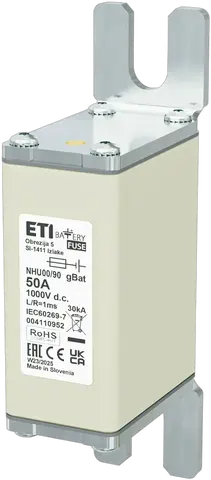 NHU00/90 gBat 50A/1000V DC
