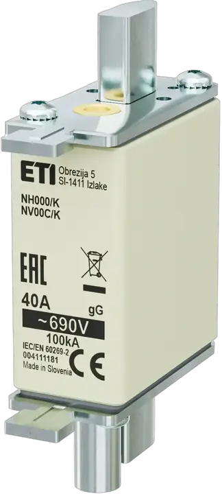 Attēls no NH000/K gG 40A/690V