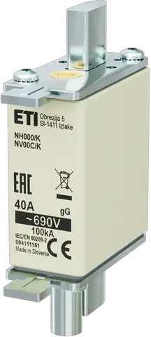 Attēls no NH000/K gG 40A/690V