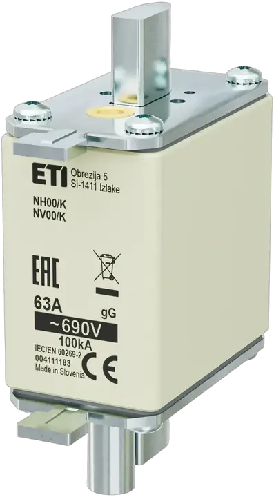 Attēls no NH00/K gG 63A/690V