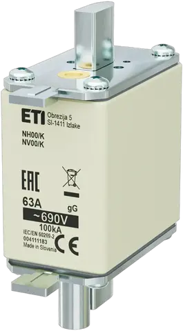Attēls no NH00/K gG 63A/690V