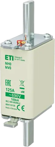 NH0 aM 125A/690V