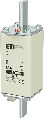 Attēls no NH1/85 gG 63A/1000V